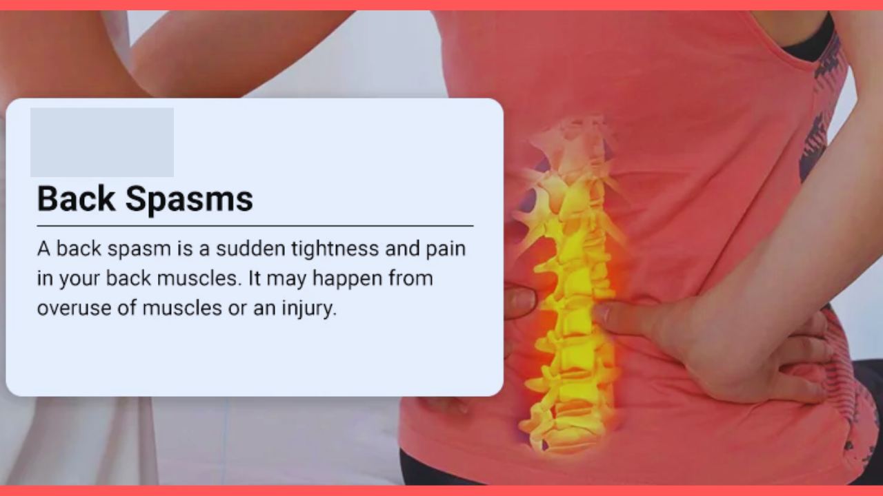 Relieve Back Spasms